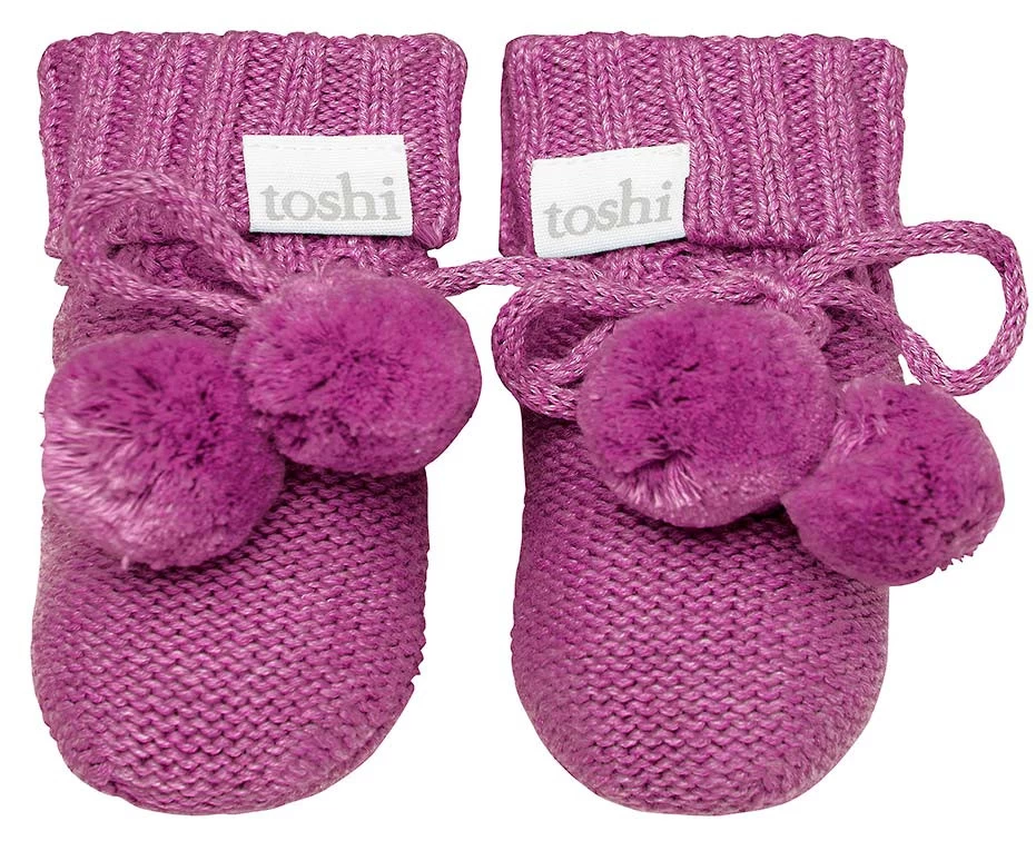 Organic Booties Marley Violet 3 Organic Booties Marley Violet