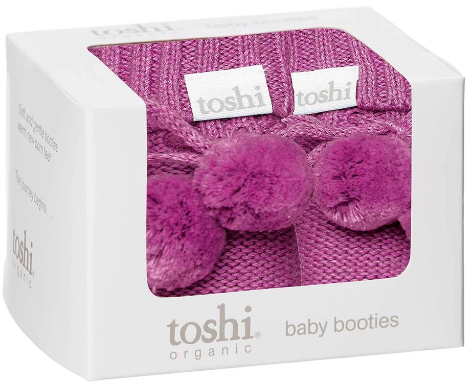 Organic Booties Marley Violet 4 Organic Booties Marley Violet - Image 2