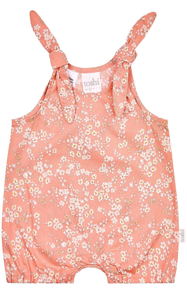 Baby Romper Stephanie Tea Rose 3 Baby Romper Stephanie Tea Rose