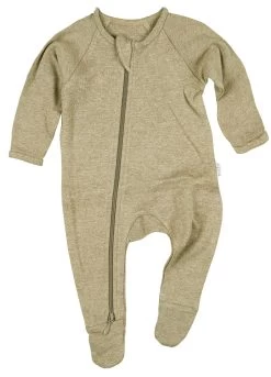 Organic Onesie Long Sleeve Dreamtime Olive