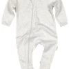 Organic Onesie Long Sleeve Dreamtime Pebble