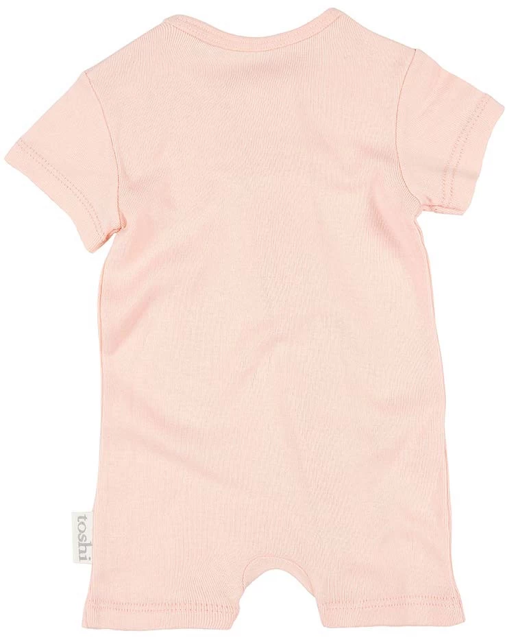 Dreamtime Organic Onesie Short Sleeve Blush 4 Dreamtime Organic Onesie Short Sleeve Blush - Image 2
