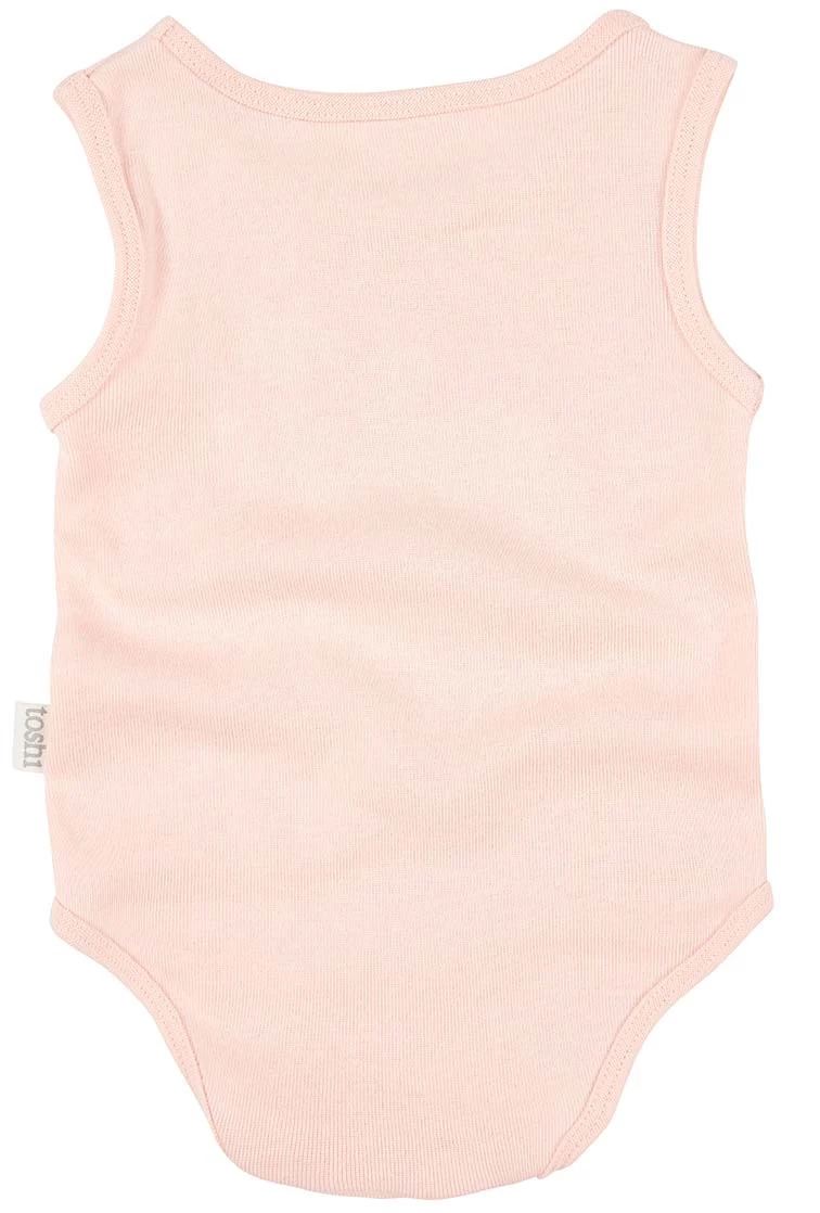 Dreamtime Organic Onesie Singlet Blush 4 Dreamtime Organic Onesie Singlet Blush - Image 2
