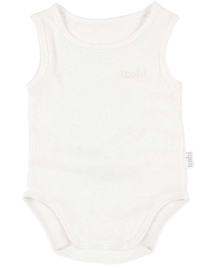 Dreamtime Organic Onesie Singlet Cream 3 Dreamtime Organic Onesie Singlet Cream