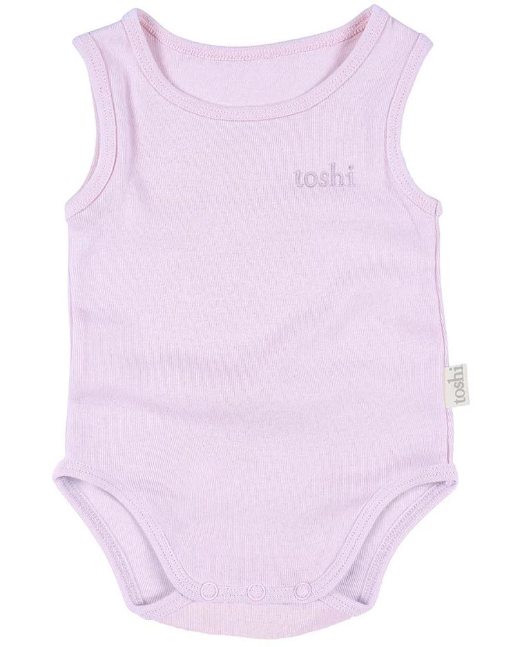 Dreamtime Organic Onesie Singlet Lavender 3 Dreamtime Organic Onesie Singlet Lavender