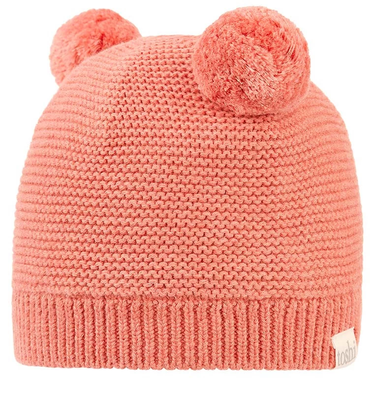 Organic Beanie Snowy Coral 4 Organic Beanie Snowy Coral - Image 2