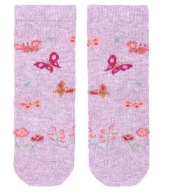 Organic Socks Knee Jacquard Lavandula
