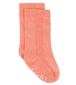 Organic Socks Knee Dreamtime Coral