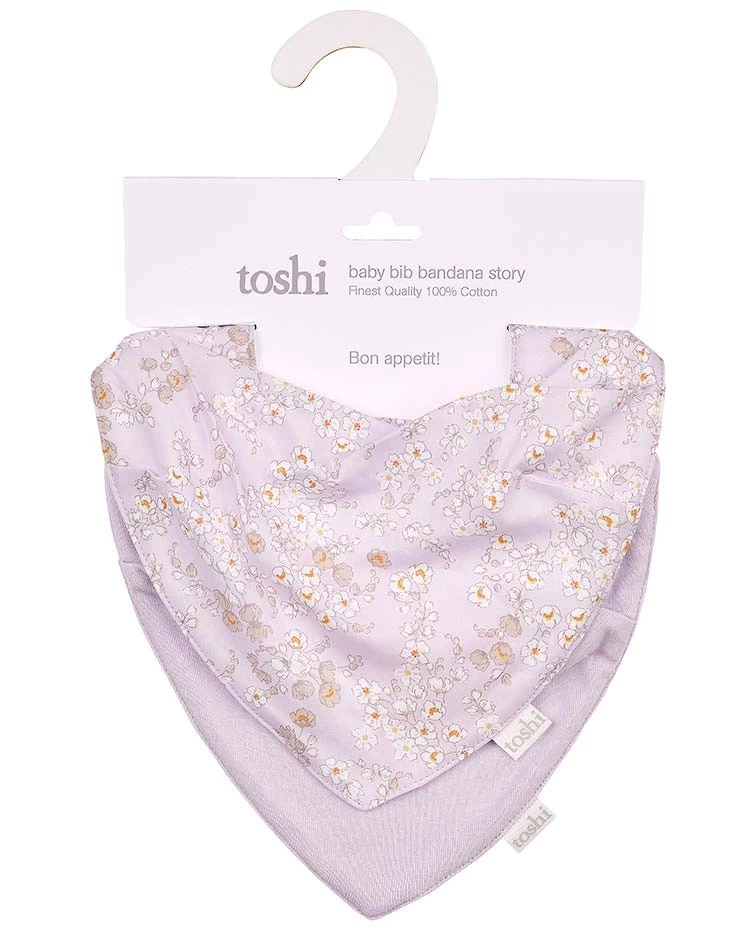 Baby Bandana Story - 2pcs Stephanie Lavender 3 Baby Bandana Story - 2pcs Stephanie Lavender